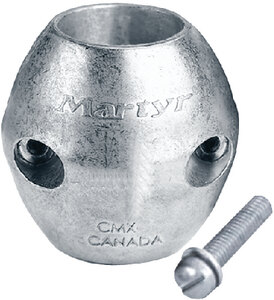 STREAMLINED SHAFT ANODE WITH SLOTTED SCREW (MARTYR ANODES) 1 1/4" Zinc